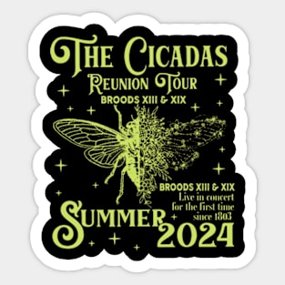 The Cicada Reunion U.S Tour 2024 Cicada Concert Fest Lover Sticker